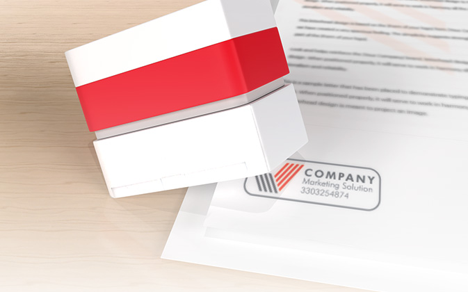 realizza il tuo timbro aziendale direttamente in negozio